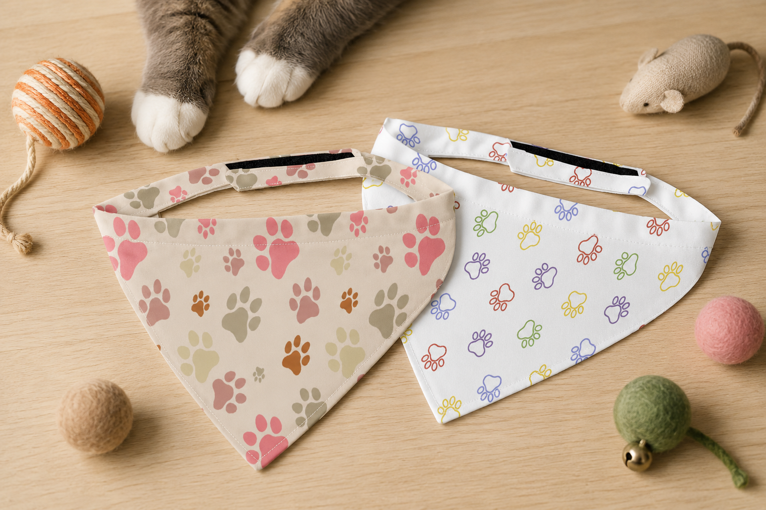 Pawprint Bandanas